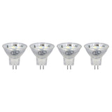 4Pcs MR11 LED Bulb 3W 300lm Bulb with 9 Beads Double Pin Base for Spotlight Landscape LampCold White Light - Side View