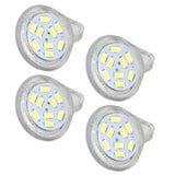 4Pcs MR11 LED Bulb 3W 300lm Bulb with 9 Beads Double Pin Base for Spotlight Landscape LampCold White Light