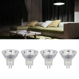 4Pcs MR11 LED Bulb 3W 300lm Bulb with 9 Beads Double Pin Base for Spotlight Landscape LampCold White Light