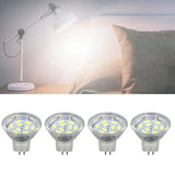 4Pcs MR11 LED Bulb 3W 300lm Bulb with 9 Beads Double Pin Base for Spotlight Landscape LampCold White Light