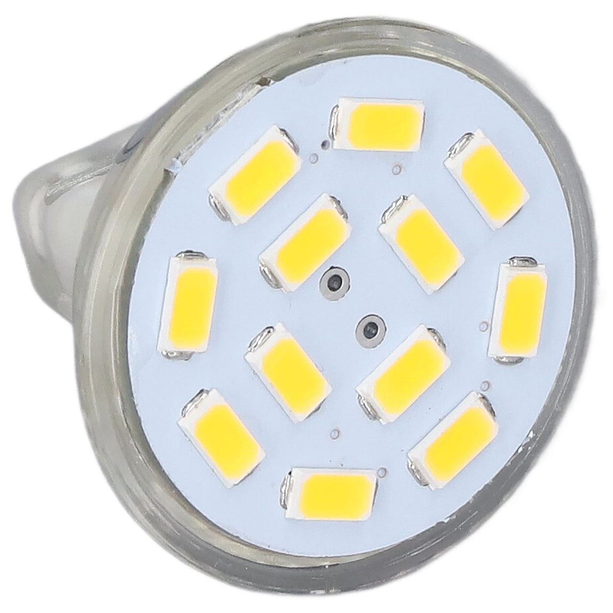 4PCS MR11 12LED Light Bulb 4W 400LM Double Pin Base Landscape Spot Light Bulb for Bedroom DC12VWarm White