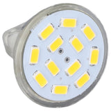 4PCS MR11 12LED Light Bulb 4W 400LM Double Pin Base Landscape Spot Light Bulb for Bedroom DC12VWarm White