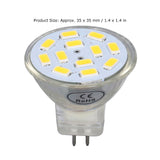 4PCS MR11 12LED Light Bulb 4W 400LM Double Pin Base Landscape Spot Light Bulb for Bedroom DC12VWarm White - Extra Image