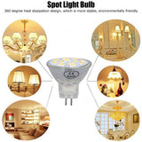 4PCS MR11 12LED Light Bulb 4W 400LM Double Pin Base Landscape Spot Light Bulb for Bedroom DC12VWarm White - Extra Image