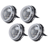 4 Pack Solar Garden Lights 8 LED Outdoor Ground Lights for Sidewalk Yard Lawn Patio Pathway Walkway BackyardWhite Light