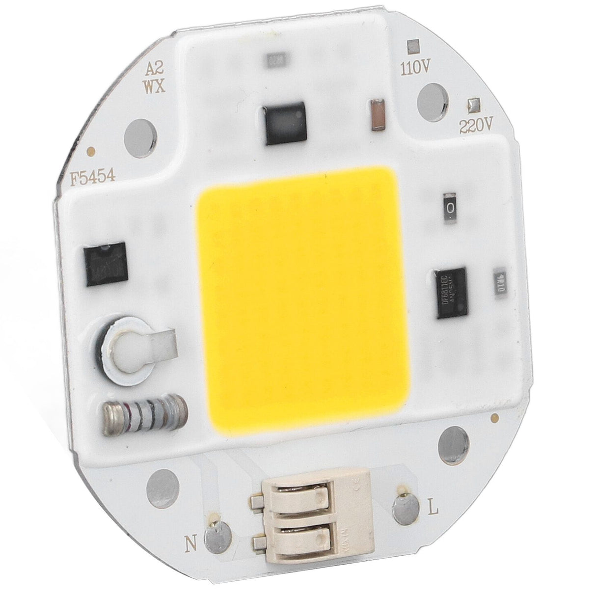 COB Lamp Bead High Power LED Chip High Brightness Drive Free for DIY Lamp Floodlight Indoor Lighting 220V50W Warm White 2800K‑3500K