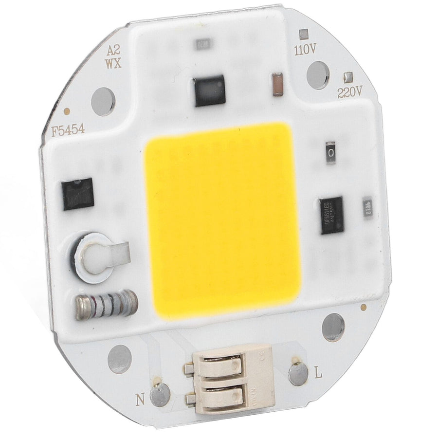 COB Lamp Bead High Power LED Chip High Brightness Drive Free for DIY Lamp Floodlight Indoor Lighting 220V50W Warm White 2800K‑3500K
