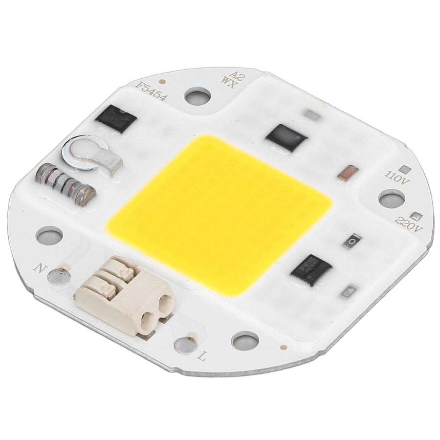 COB Lamp Bead High Power LED Chip High Brightness Drive Free for DIY Lamp Floodlight Indoor Lighting 220V50W Warm White 2800K‑3500K