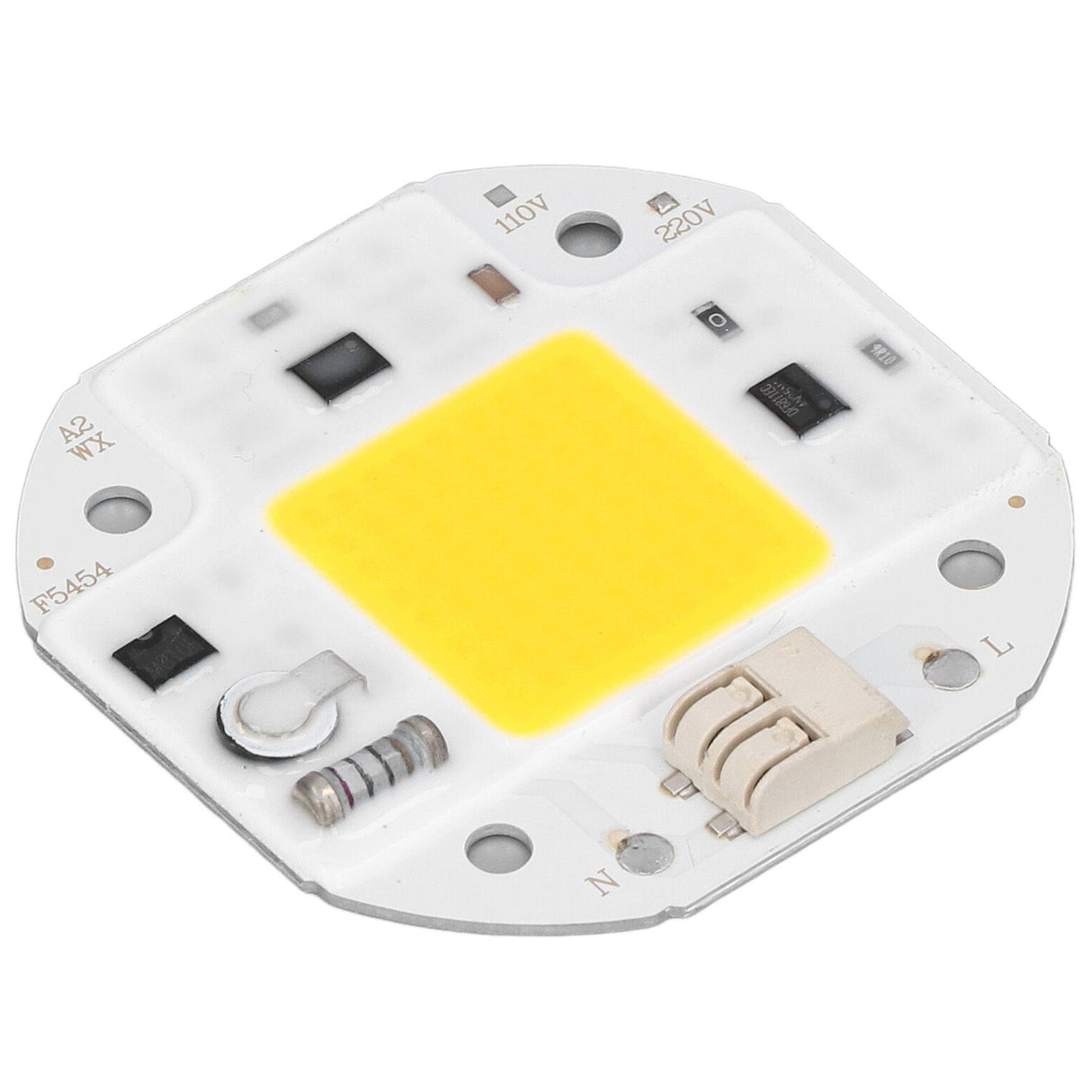 COB Lamp Bead High Power LED Chip High Brightness Drive Free for DIY Lamp Floodlight Indoor Lighting 220V50W Warm White 2800K‑3500K