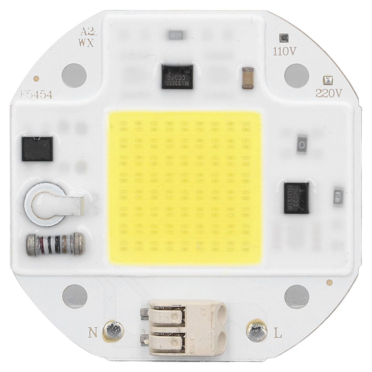 COB Lamp Bead High Power LED Chip High Brightness Drive Free for DIY Lamp Floodlight Indoor Lighting 220V50W Cold White 5800K-6500K