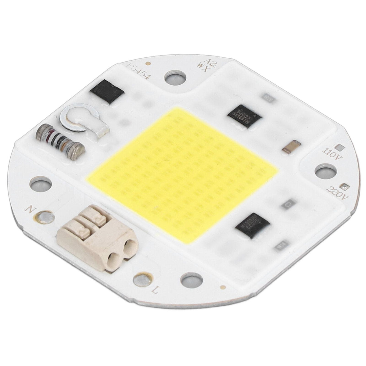 COB Lamp Bead High Power LED Chip High Brightness Drive Free for DIY Lamp Floodlight Indoor Lighting 220V50W Cold White 5800K-6500K