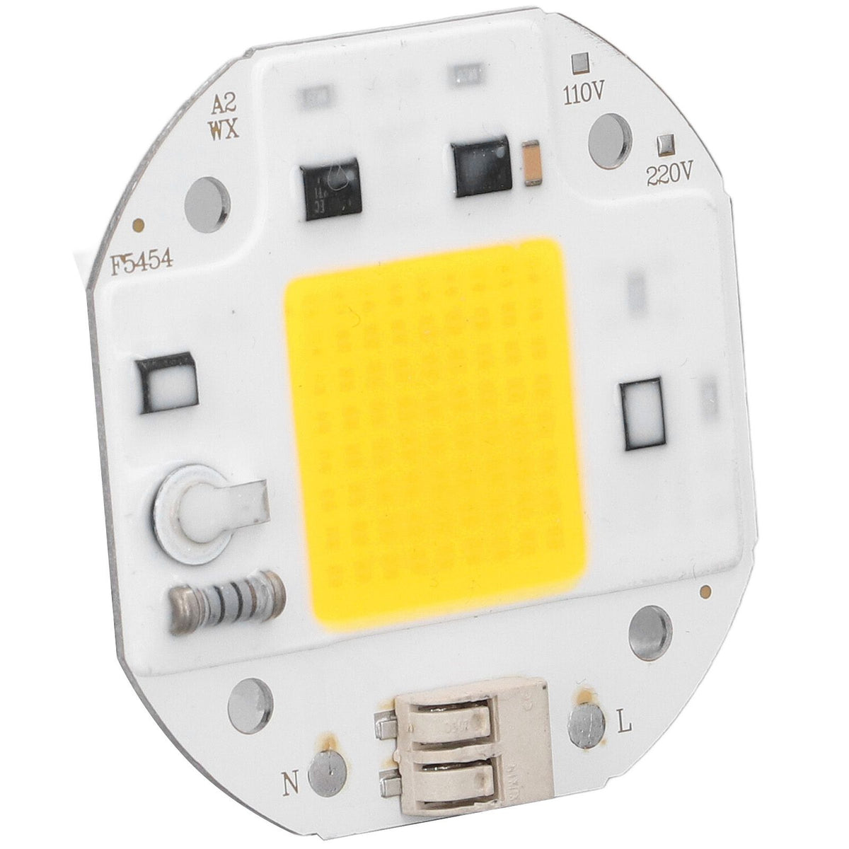 COB Lamp Bead High Power LED Chip High Brightness Drive Free for DIY Lamp Floodlight Indoor Lighting 220V70W Warm White 2800K‑3500K