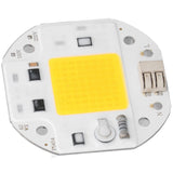 COB Lamp Bead High Power LED Chip High Brightness Drive Free for DIY Lamp Floodlight Indoor Lighting 220V70W Warm White 2800K‑3500K