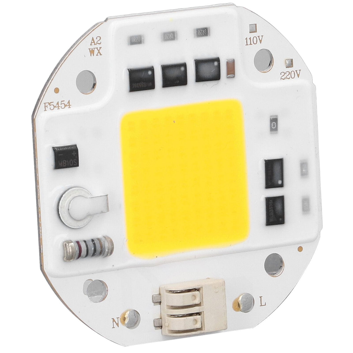 COB Lamp Bead High Power LED Chip High Brightness Drive Free for DIY Lamp Floodlight Indoor Lighting 220V100W Warm White 2800K‑3500K