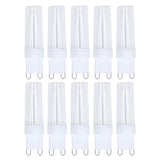 10pcs G9 Small Bulbs Blue Light Energy Saving Replacement LED Bulbs for Chandelier Table Lamp 500lm 3W 220V