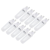 10pcs G9 Small Bulbs Blue Light Energy Saving Replacement LED Bulbs for Chandelier Table Lamp 500lm 3W 220V - Top-Down View