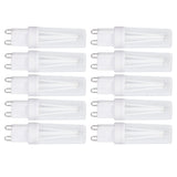 10pcs G9 Small Bulbs Blue Light Energy Saving Replacement LED Bulbs for Chandelier Table Lamp 500lm 3W 220V - Rear View