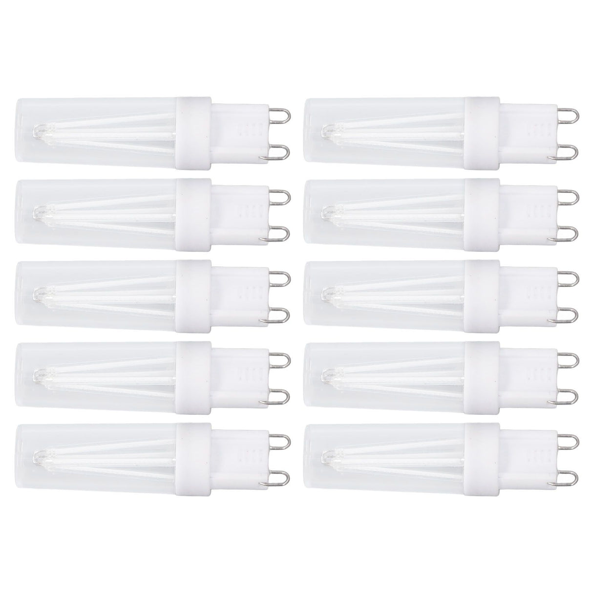 10pcs G9 Small Bulbs Blue Light Energy Saving Replacement LED Bulbs for Chandelier Table Lamp 500lm 3W 220V