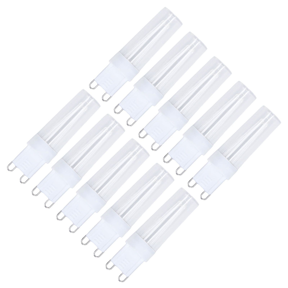 10pcs G9 Small Bulbs Blue Light Energy Saving Replacement LED Bulbs for Chandelier Table Lamp 500lm 3W 220V
