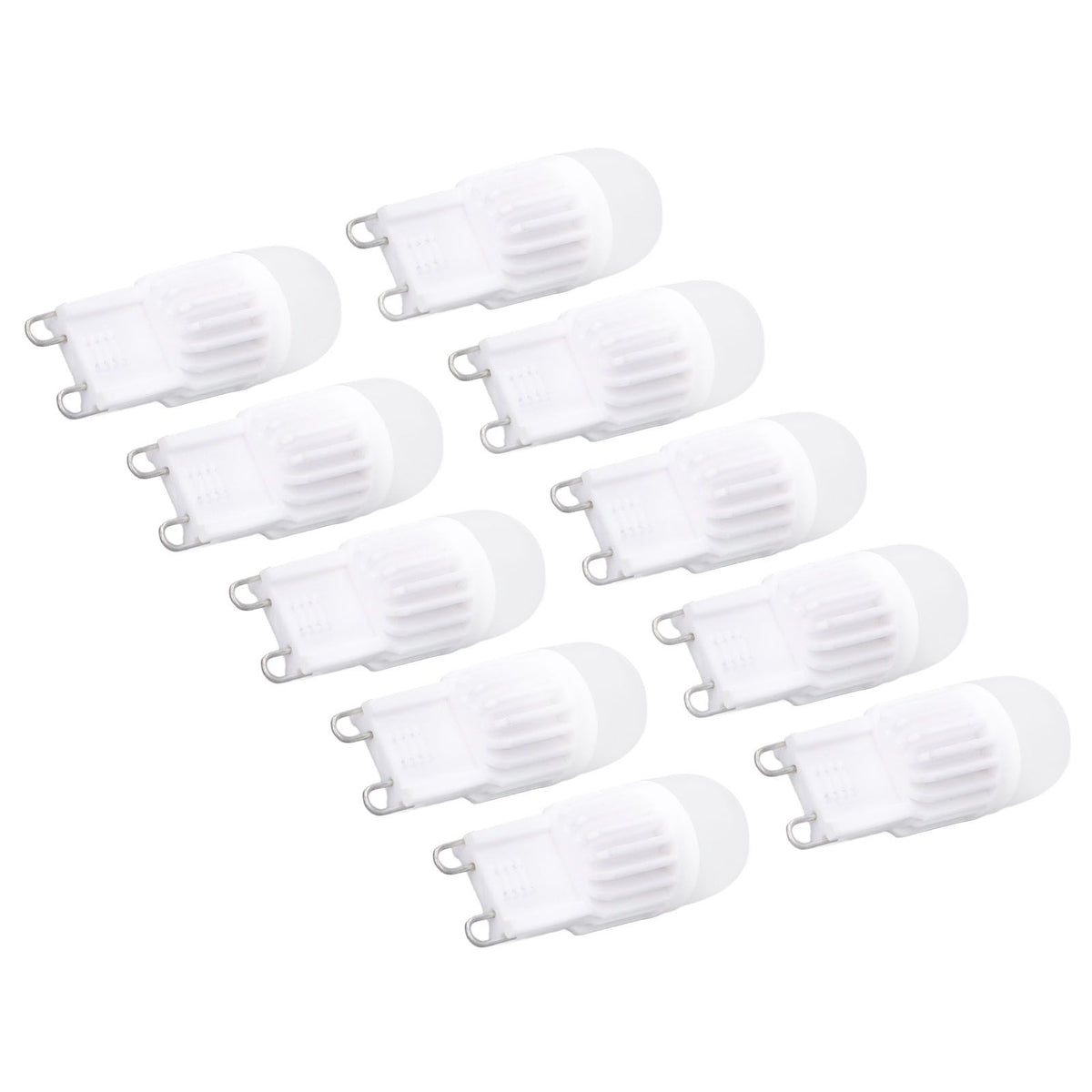 10pcs G9 Bulb Dimmable 2W 500lm G9 LED Bulb 30W Halogen Equivalent for Chandelier Ceiling Light Wall Lamp 220VWhite Light
