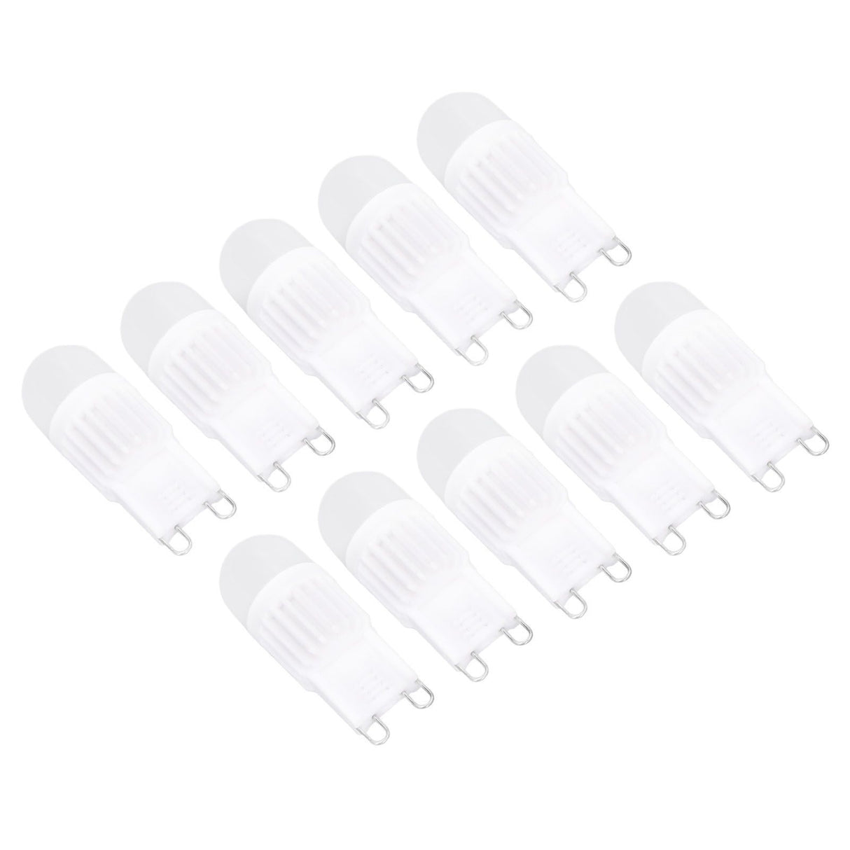10pcs G9 Bulb Dimmable 2W 500lm G9 LED Bulb 30W Halogen Equivalent for Chandelier Ceiling Light Wall Lamp 220VWhite Light