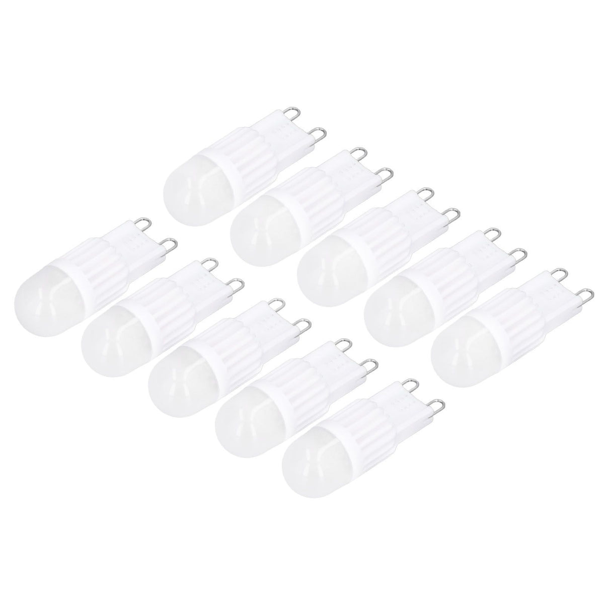 10pcs G9 Bulb Dimmable 2W 500lm G9 LED Bulb 30W Halogen Equivalent for Chandelier Ceiling Light Wall Lamp 220VWhite Light