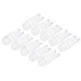 10pcs G9 Bulb Dimmable 2W 500lm G9 LED Bulb 30W Halogen Equivalent for Chandelier Ceiling Light Wall Lamp 220VWhite Light - 45-Degree Angle