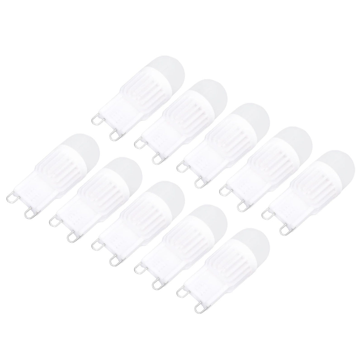 10pcs G9 Bulb Dimmable 2W 500lm G9 LED Bulb 30W Halogen Equivalent for Chandelier Ceiling Light Wall Lamp 220VWhite Light