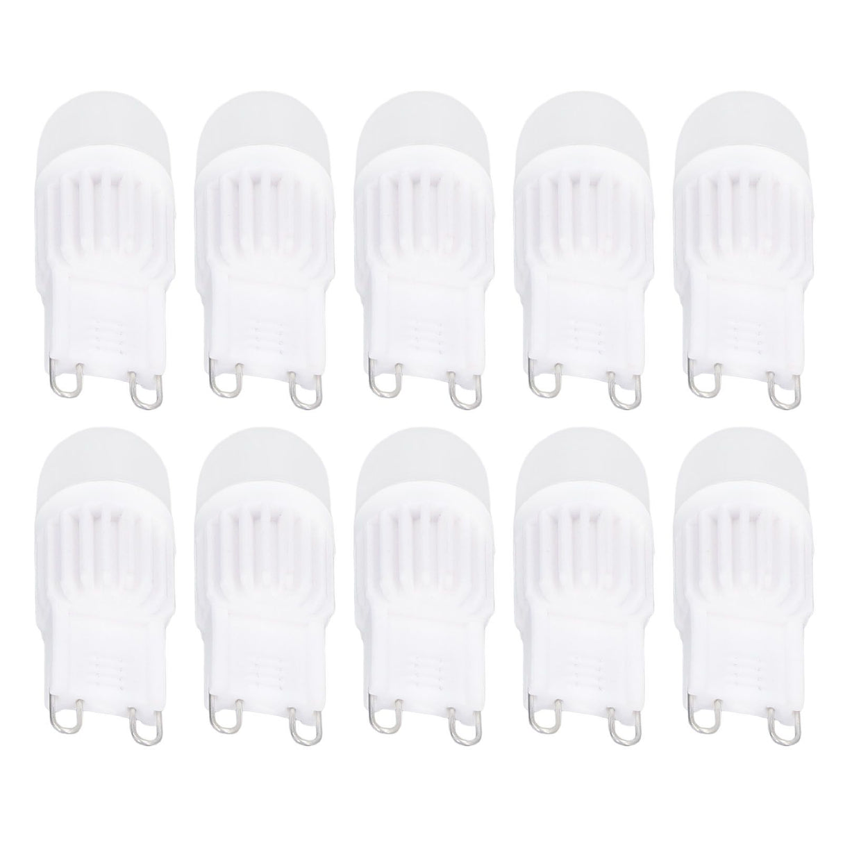 10pcs G9 Bulb Dimmable 2W 500lm G9 LED Bulb 30W Halogen Equivalent for Chandelier Ceiling Light Wall Lamp 220VWhite Light