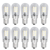 10PCS LED E12 Light Bulb Glass Small Ceiling Lamp Bulb 500LM Wall Lamp Bulb for Bedroom Office 220V