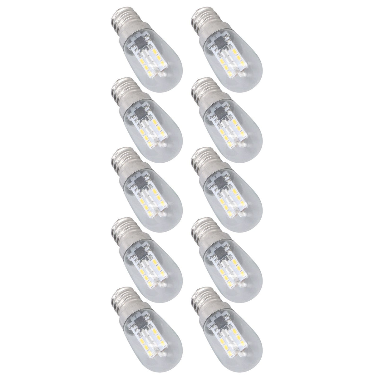 10PCS LED E12 Light Bulb Glass Small Ceiling Lamp Bulb 500LM Wall Lamp Bulb for Bedroom Office 220V