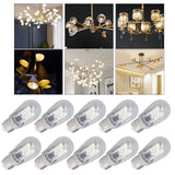 10PCS LED E12 Light Bulb Glass Small Ceiling Lamp Bulb 500LM Wall Lamp Bulb for Bedroom Office 220V - Extra Image