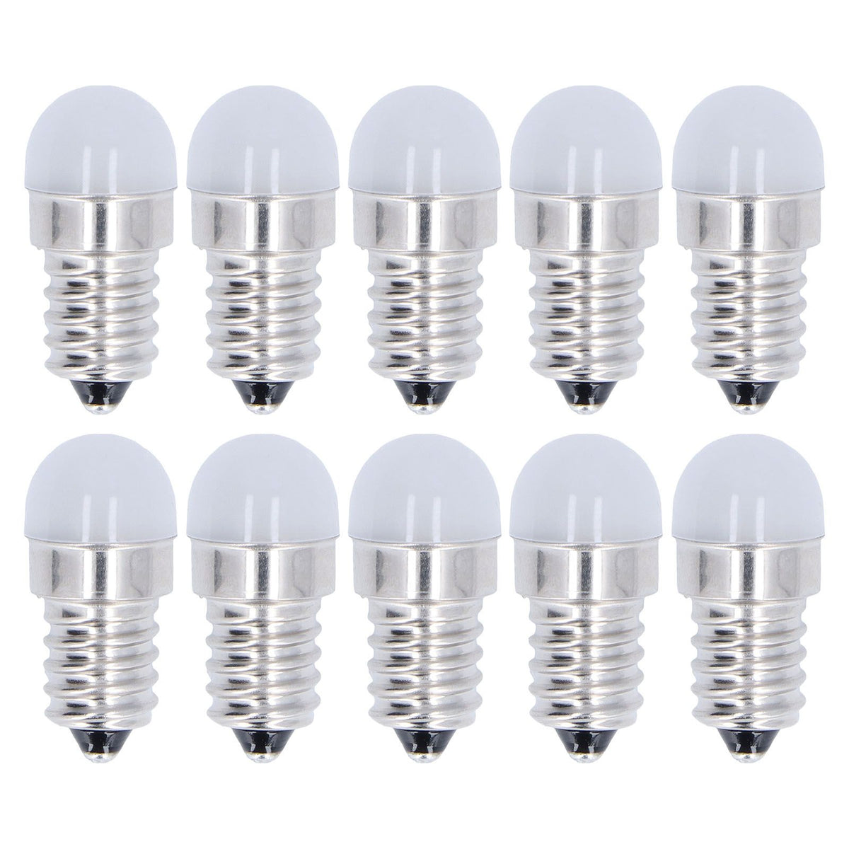 10pcs E14 Bulbs Energy Saving Warm White Light LED Small Bulbs for Ceiling Lamp Wall Lamp 500lm 1.5W 24V
