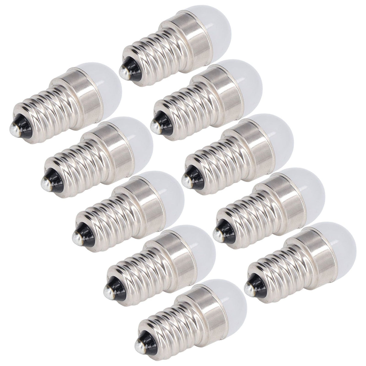 10pcs E14 Bulbs Energy Saving Warm White Light LED Small Bulbs for Ceiling Lamp Wall Lamp 500lm 1.5W 24V