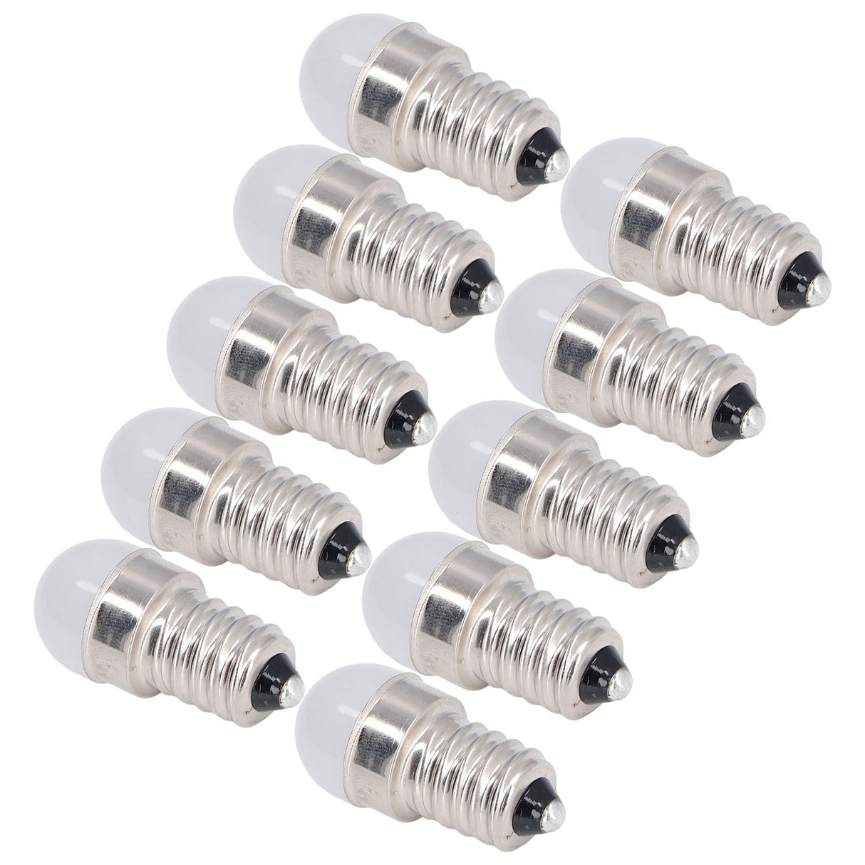 10pcs E14 Bulbs Energy Saving Warm White Light LED Small Bulbs for Ceiling Lamp Wall Lamp 500lm 1.5W 24V