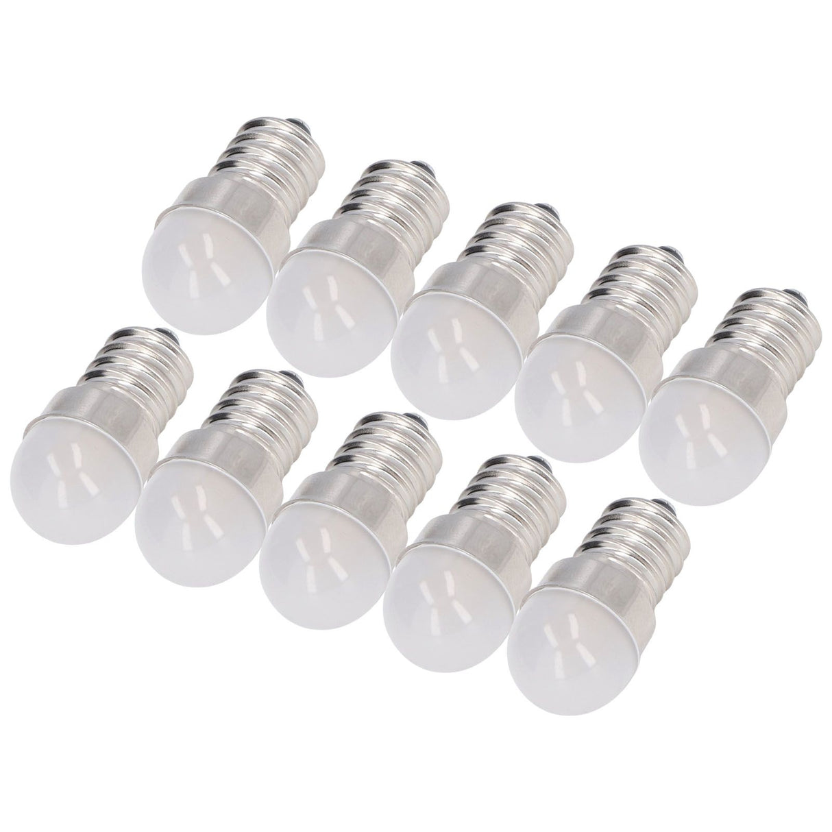 10pcs E14 Bulbs Energy Saving Warm White Light LED Small Bulbs for Ceiling Lamp Wall Lamp 500lm 1.5W 24V