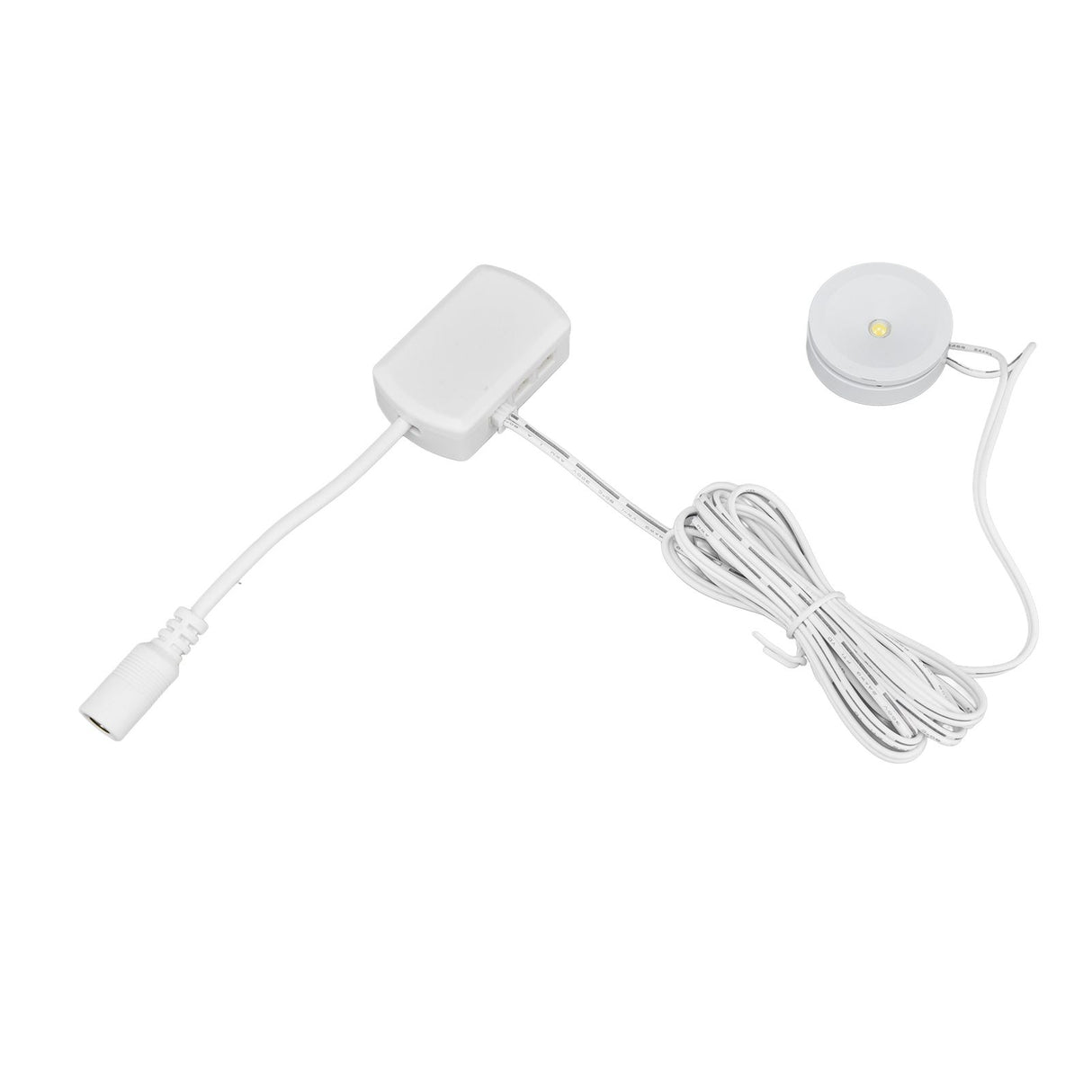 LED Under Cabinet Puck Lights Dimmable Ultra Thin Round Cabinet Light for Exhibition Halls Cabinets1 for 4