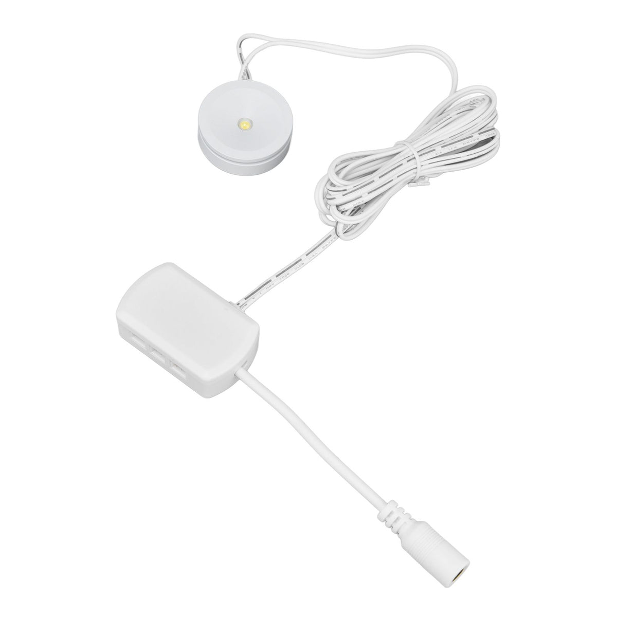 LED Under Cabinet Puck Lights Dimmable Ultra Thin Round Cabinet Light for Exhibition Halls Cabinets1 for 4