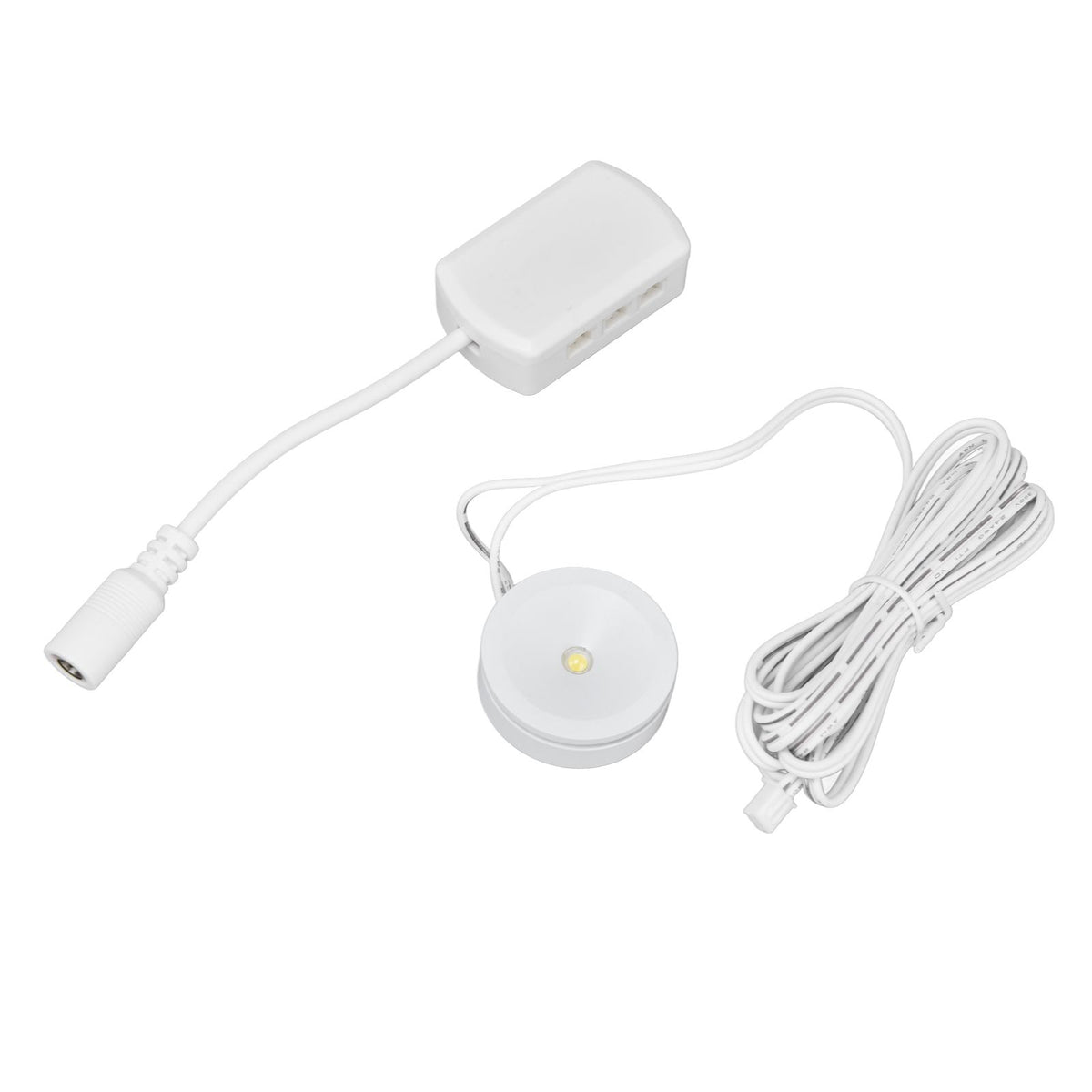 LED Under Cabinet Puck Lights Dimmable Ultra Thin Round Cabinet Light for Exhibition Halls Cabinets1 for 4