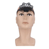 LED Headlamp 7 Lamp Beads High Brightness 4 Mode Waterproof USB Charging Head Band Light for Camping Maintenance