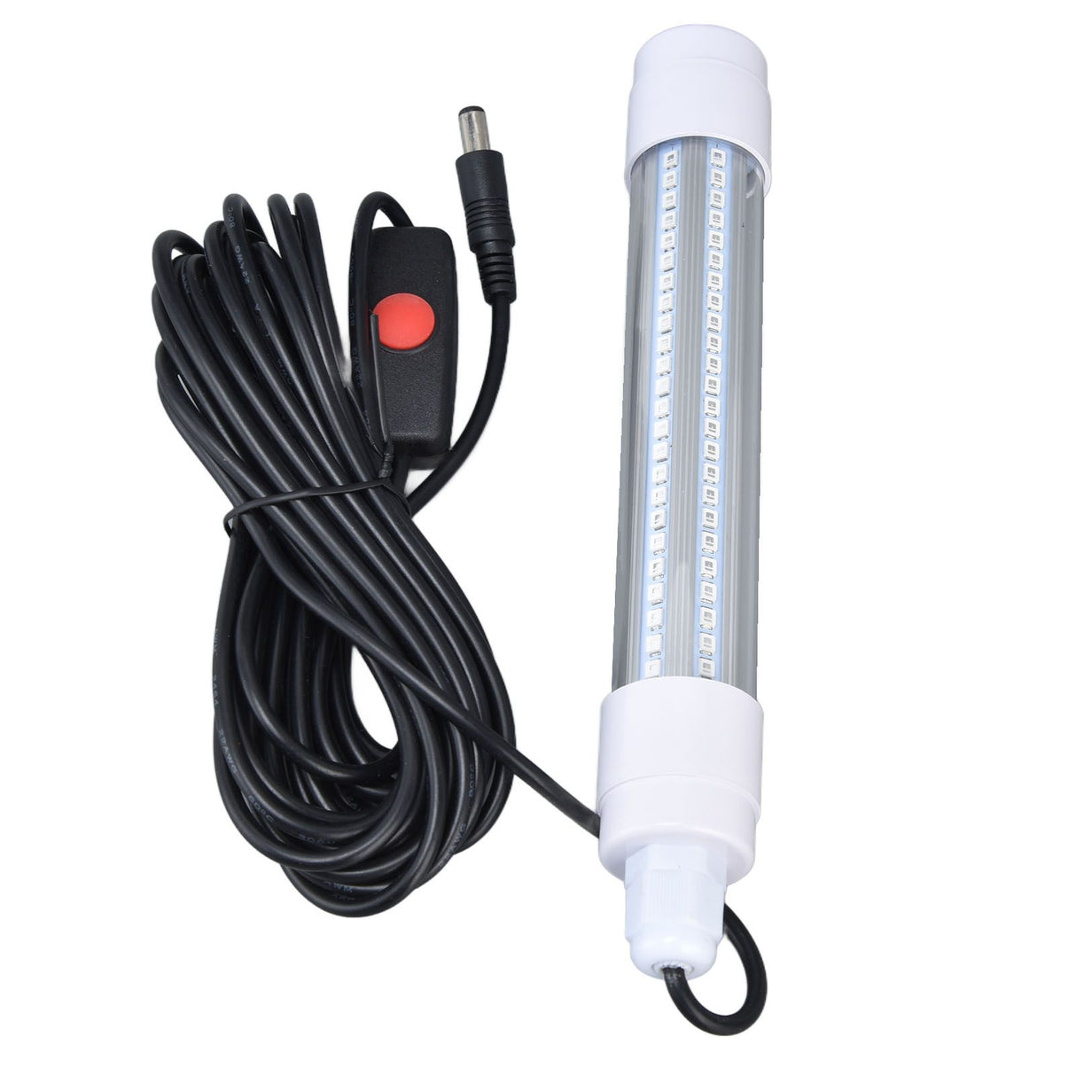 Submersible Fishing Light 16W AC12‑36V 1300lm LED Night Fishing Lure Bait Finder for Fish Tank AquariumWarm Light