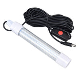 Submersible Fishing Light 16W AC12‑36V 1300lm LED Night Fishing Lure Bait Finder for Fish Tank AquariumWarm Light