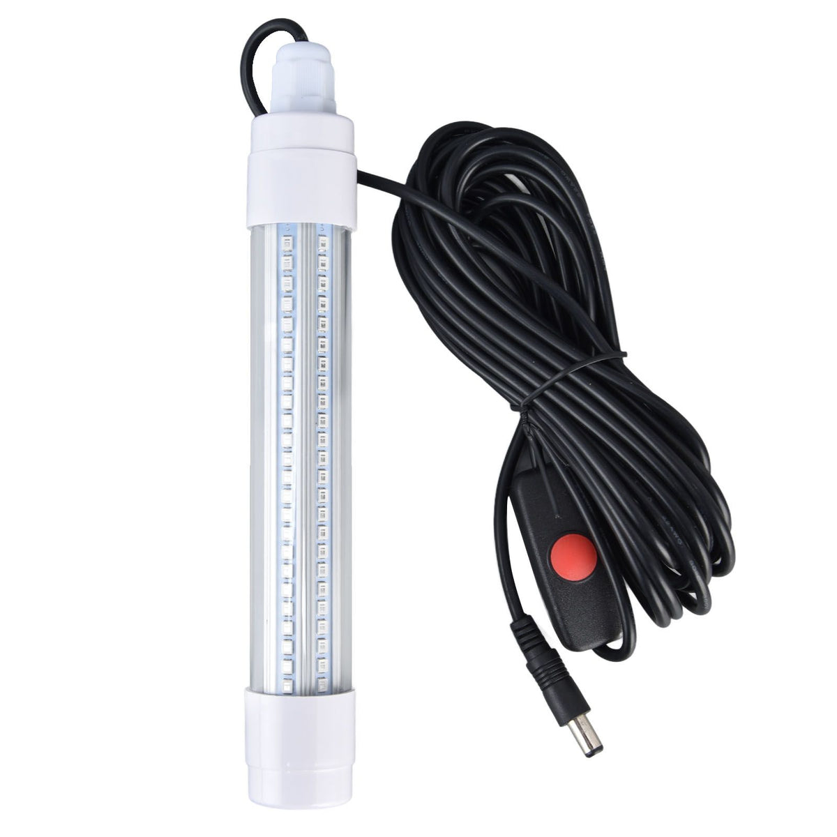 Submersible Fishing Light 16W AC12‑36V 1300lm LED Night Fishing Lure Bait Finder for Fish Tank AquariumWarm Light