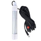 Submersible Fishing Light 16W AC12‑36V 1300lm LED Night Fishing Lure Bait Finder for Fish Tank AquariumWarm Light - Top-Down View