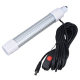 Submersible Fishing Light 16W AC12‑36V 1300lm LED Night Fishing Lure Bait Finder for Fish Tank AquariumWarm Light - Close-Up Angle