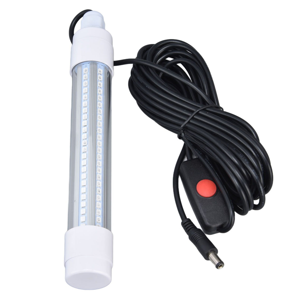 Submersible Fishing Light 16W AC12‑36V 1300lm LED Night Fishing Lure Bait Finder for Fish Tank AquariumWarm Light