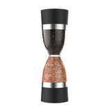 Stainless Steel Salt and Pepper Grinder Set 2 In 1 Seasoning Tank with Adjustable Grind Size - Front View