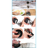 Stainless Steel Salt and Pepper Grinder Set 2 In 1 Seasoning Tank with Adjustable Grind Size