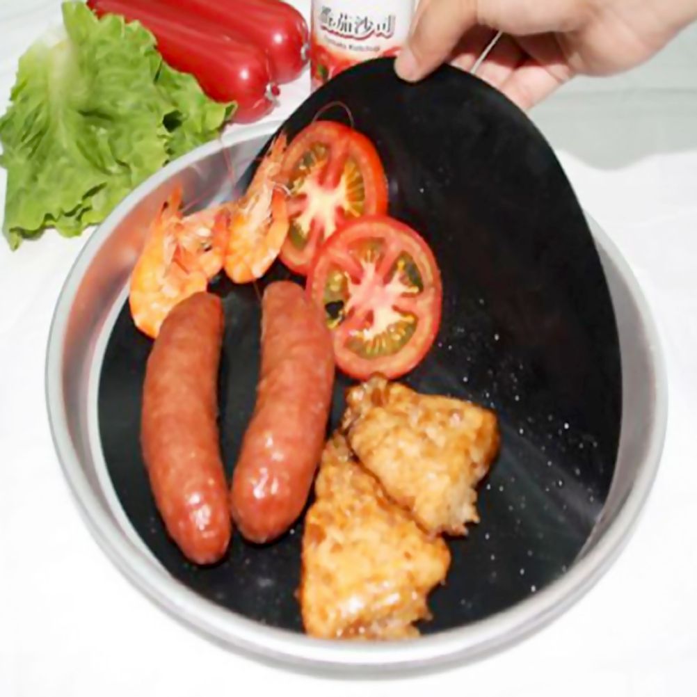 2 Pack 24cm Round Non Stick High Temperature Pan Frying Pan Liner Sheet Cooking Wok Sheet Pad for Kitchen BBQ Baking