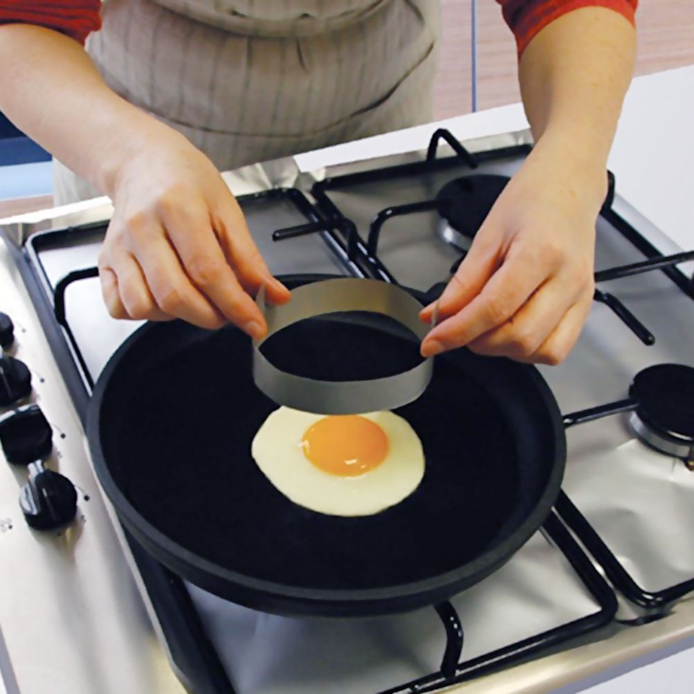 2 Pack 24cm Round Non Stick High Temperature Pan Frying Pan Liner Sheet Cooking Wok Sheet Pad for Kitchen BBQ Baking
